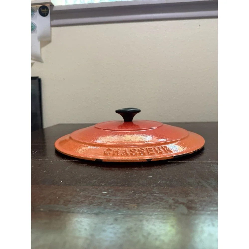 Chasseur Dutch Oven Cast Iron Pot Made In France Orange Size 26